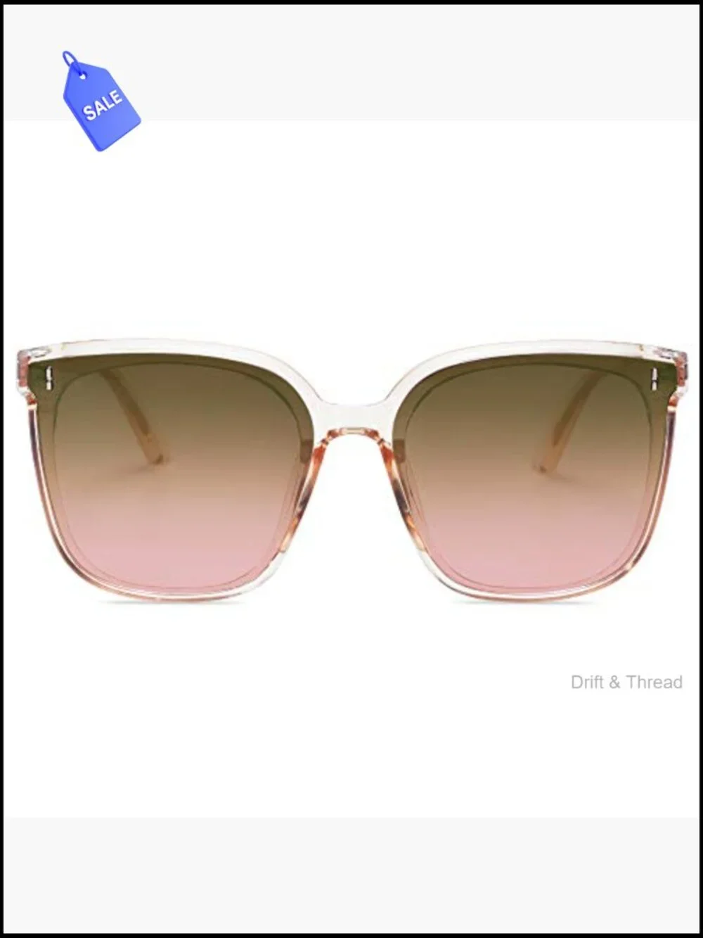 Vintage Style UV Protection Sunglasses for Women Men Square